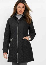 Freemans Padded Jacket In Black Plus Uk 18 (fs34)