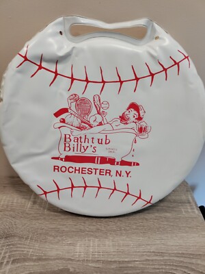 Vintage Bathtub Billys Baseball Seat Cushion Restaurant Memorabilia Rochester NY