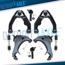 Front Upper Lower Control Arms Outer Tie Rods Sway Bars for 2000 - 2004 Xterra