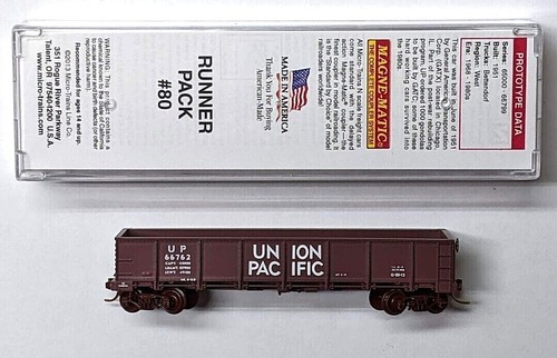 MTL Micro-Trains 08352010 Union Pacific UP 66762 G-50-13 40' góndola de fondo descendente | Zustand: New