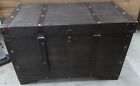 Vintiquewise 19.75 x 31.5 x 17.75 in. Wooden Storage Trunk with Lockable Latch