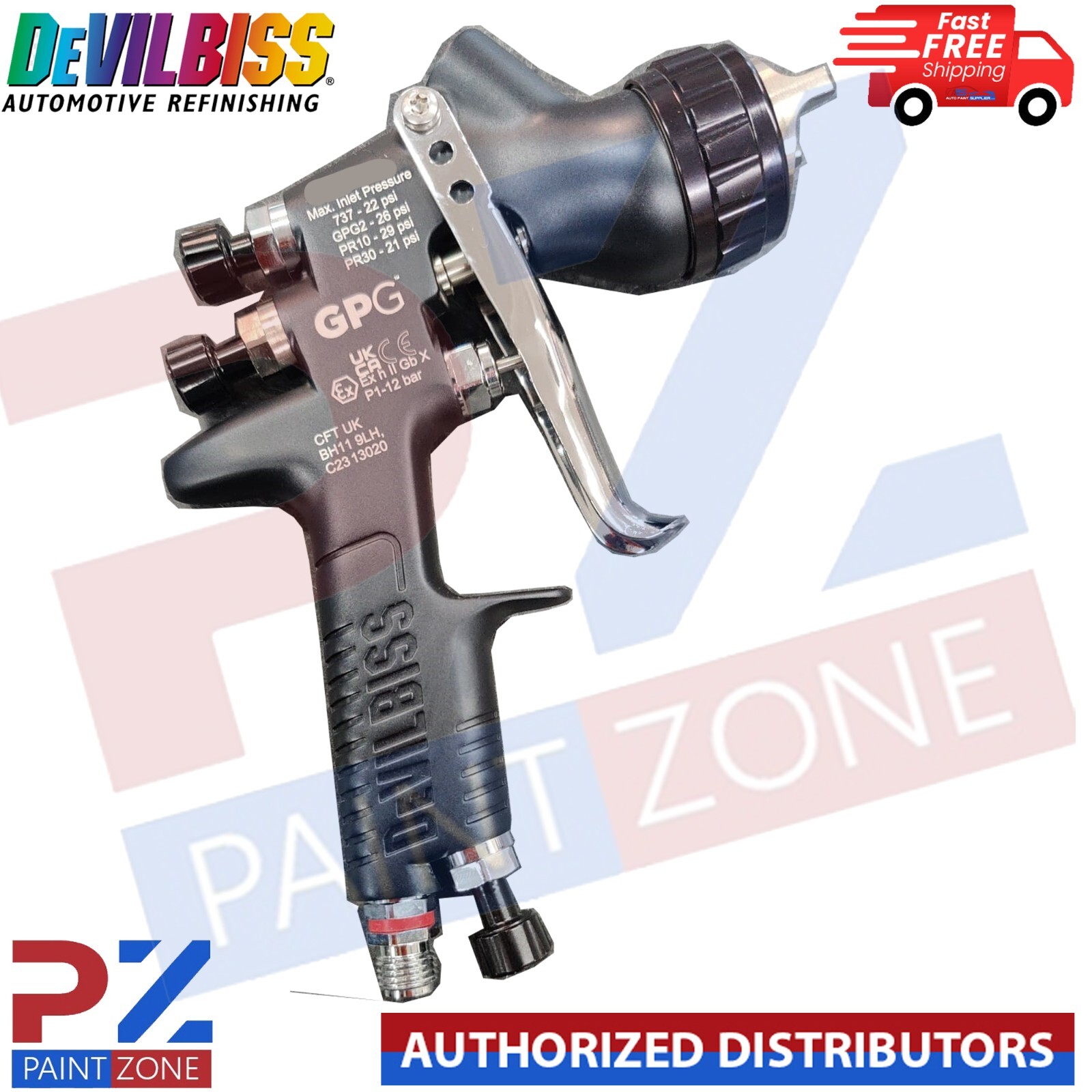 Devilbiss Automotive Refinishing Spralien Reborn Black Spray Gun GPG eBay