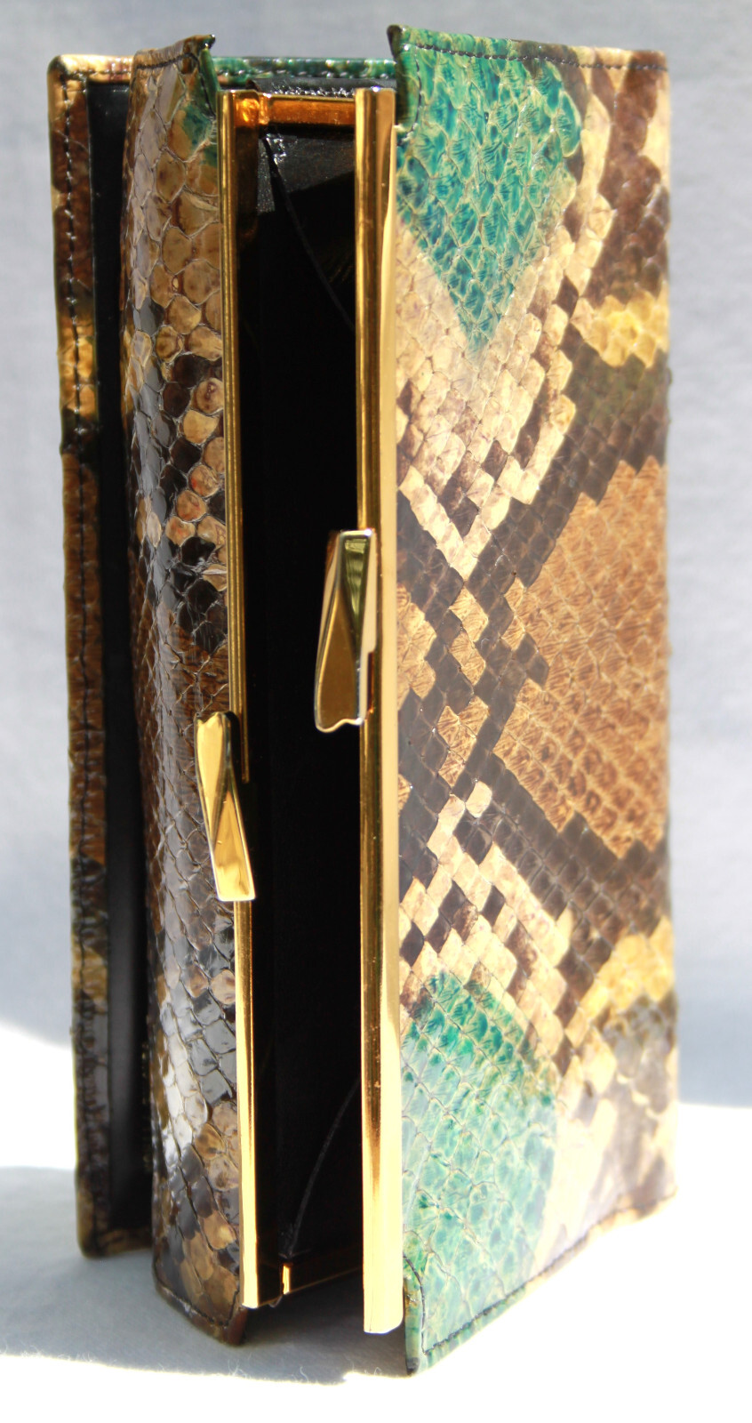 Bosca Vintage Genuine Python Leather Wallet Made … - image 6