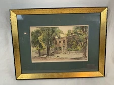 Fagin Mercier Artist Print Etching American Homestead Pencil Signed - 20