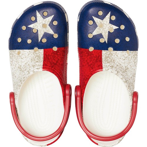 Crocs Texas Flag Design Classic Clogs 