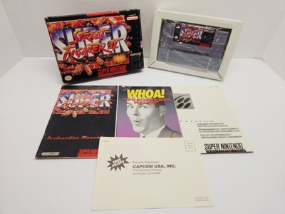 Super Street Fighter II SNES CIB Complete Box Manual Reg Card Authentic Tested