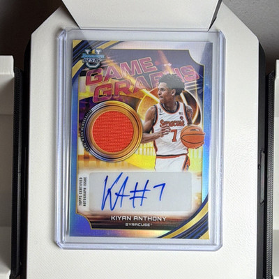 Topps 2025-26 Bowman U Best Kiyan Anthony Syracuse Auto Memo Game Graphs GG-KA