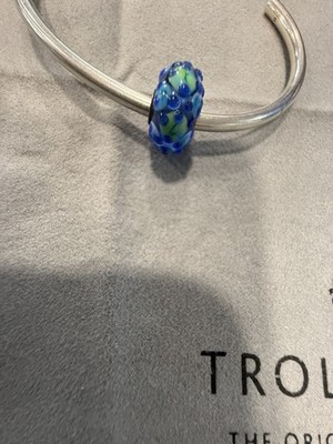 Original Trollbeads Retired Spring Kit Patchwork Blau / Türkis Bead