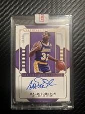2024-25 Panini National Treasures Magic Johnson Timeless Talents Auto /25