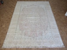 9'8 x 13 Hand Knotted Light Brown Fine Vintage Oriental Rug G16551