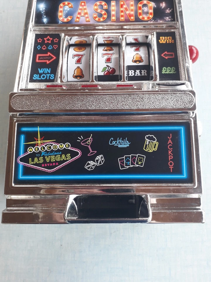 Machine à sous - Jackpot - Lumineuse - Tirelire - Idées cadeaux - 38 cm - Photo 3/4