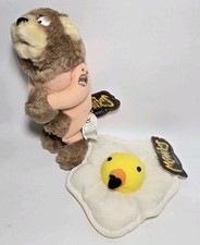 Meanies Series 2 Lot Of 2 Naked Bear And Sunny The Preemie Chicken Crude Plush