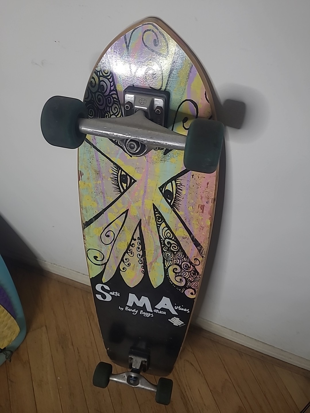 RARE Santa Monica Airlines SMA Bindy Baggs Longboard Skateboard