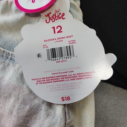 Justice x Ring Pop - Girls - Hoodie & Skirt - Size 12 - Picture 6 of 15