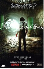 Guillermo del Toro signed 11x17 Poster Writer, Director, Producer - Frankenstein