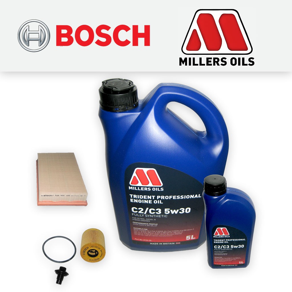 SERVICE KIT JAGUAR XF (X250) 2.2 D DIESEL (DPF) OIL AIR FILTERS +OIL (2011-2015)