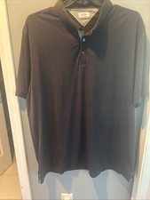 Adidas Men  s 2XL XXL 2X adiPure Black Golf Polo Shirt