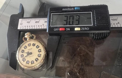 Mortima Montre Poche Femme Remontage Manuel Ciselé D'Or Fonctionne Vintage - Photo 6 sur 7