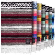 Mexican Blanket Authentic Handmade Falsa - Durable, Lightweight Baja Indian...