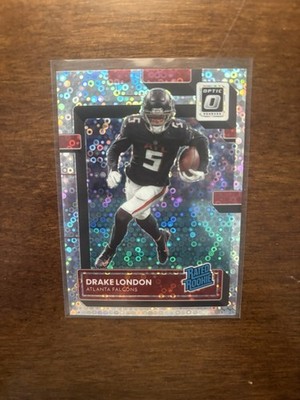 Drake London 2022 Donruss Optic Silver Circles /125 RC Disco Super Clean