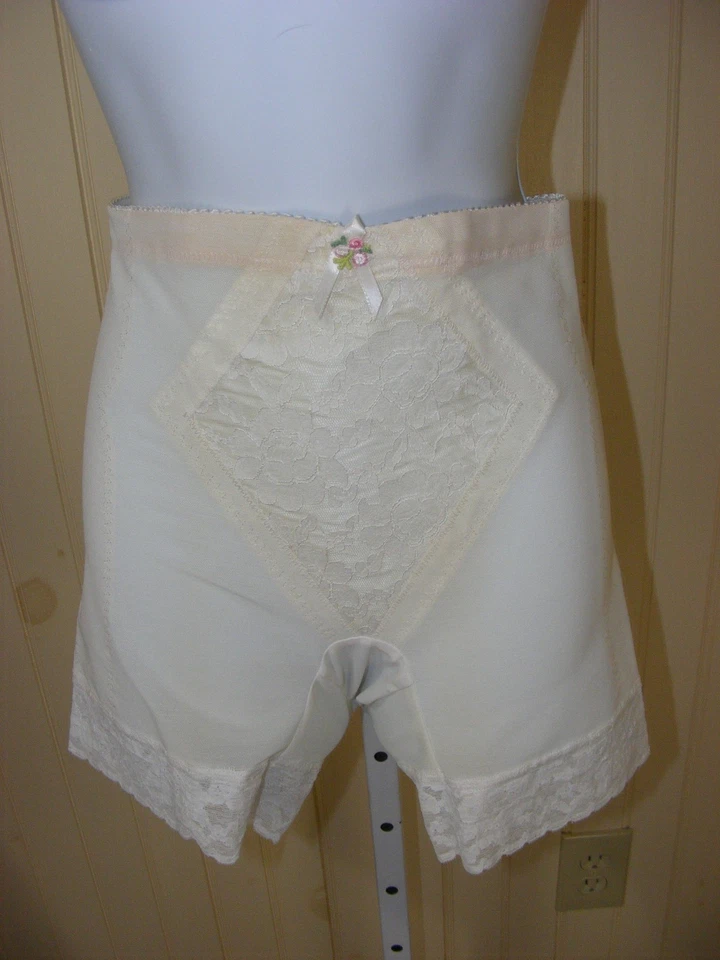 FAJA PIERNA CORTA AÑOS 60 CAROL BRENT PEQUEÑA SOPORTE COMPLETO ENCAJE PIERNA MEDIAS LIGAS Foto 2 de 4