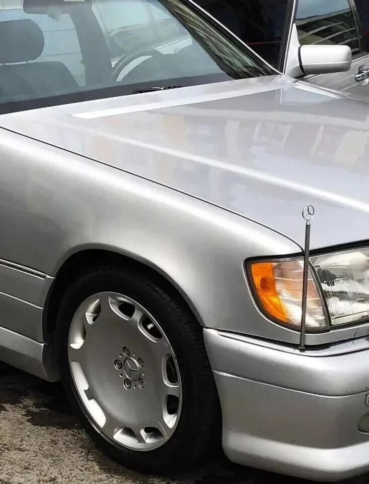 For Mercedes Benz Chrome Flag Pole Diplomatic Flag Holder Compatible with all MB — 第 3/4 张图片