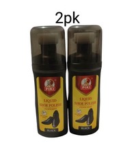 2pk shoe polish liquid instant shine black 60ml each
