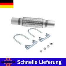 Edelstahl Flexrohr Auspuffrohr Flexstück  Ø45 / 50 / 55 mm x 200 / 100 / 150 DE