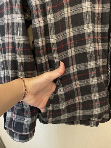 Vintage Vans Men’s Reversible Corduroy Plaid Jacket Full Zip Black Size XL EUC - Picture 11 of 19