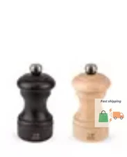 Bistro 4" Pepper Salt Mill Set Chocolate, Natural