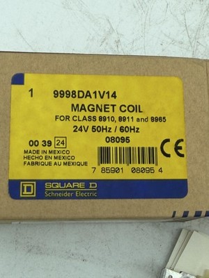 Square D 9998DA1V14 Magnet Coil 24V AC 50/60Hz Class 8910 8911 8965 Mexico