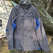 American Eagle Men's Size L Xtreme SnowBoarder Jacket Polar Fleece Hidden Hoodie