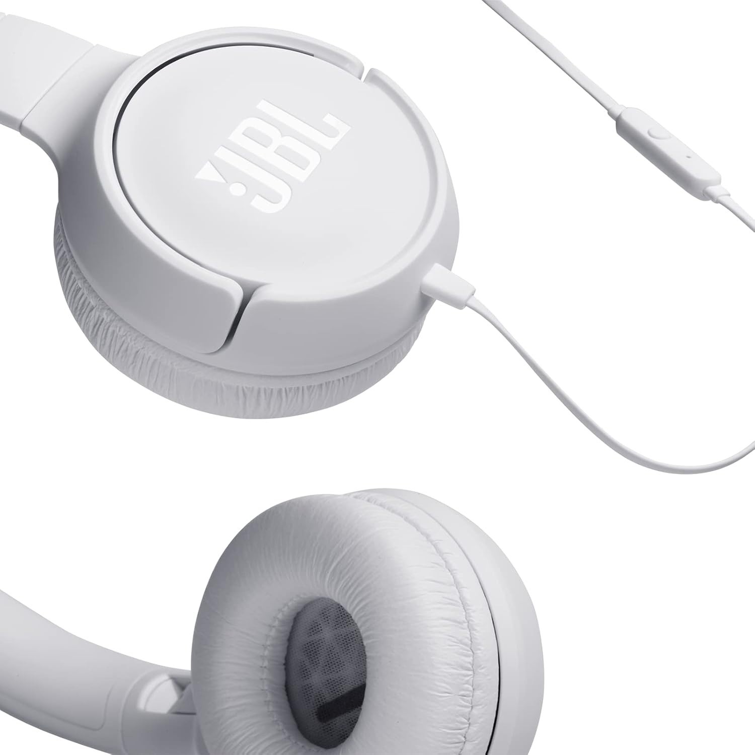 JBL Tune 500 On-Ear Lightweight Foldable Headphones with Pure Bass Sound (Wired)