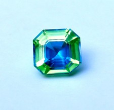 10 ct Bi-Color Radiant Cut Loose Gemstone Natural Pitambari Sapphire Certified