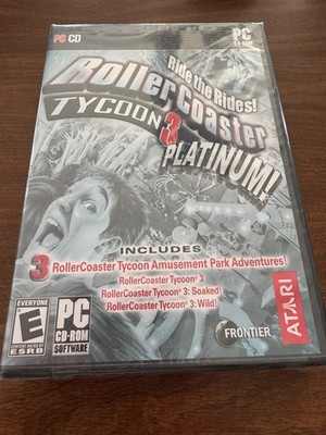 RollerCoaster Tycoon 3: Platinum (PC: Windows, 2006) (New Sealed)