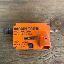 Measure Master Mechanical Counter Rolatape Model AM-45 Orange Vintage Tool