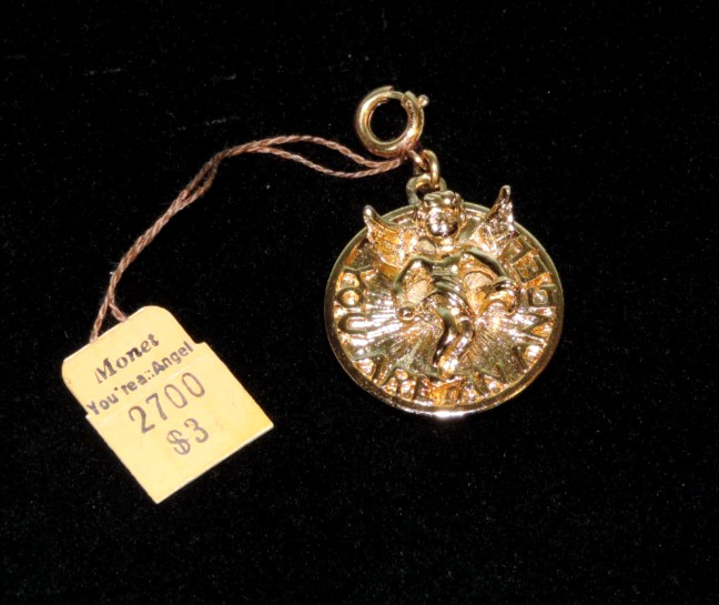 VTG MONET You Are An Angel Charm