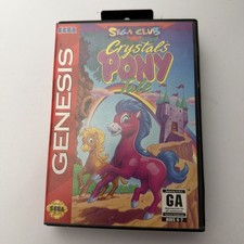 Crystal's Pony Tale Sega Genesis with Case No Manual 