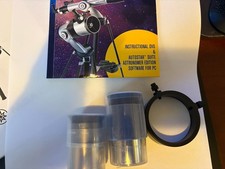 Meade Telescope Eyepieces MA25MM  MA9MM Multi-Coated With Case, Dvd, Clip, Book