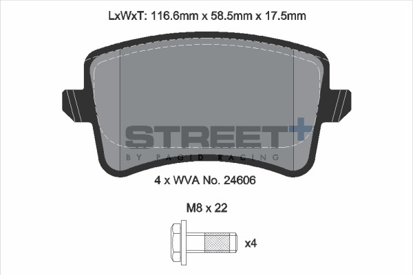 BremsbeläGe Audi Q5 (8RB) 2.0 Tfsi Quattro Baujahr 06/12-05/16 KW 165 PS 224 - P-image