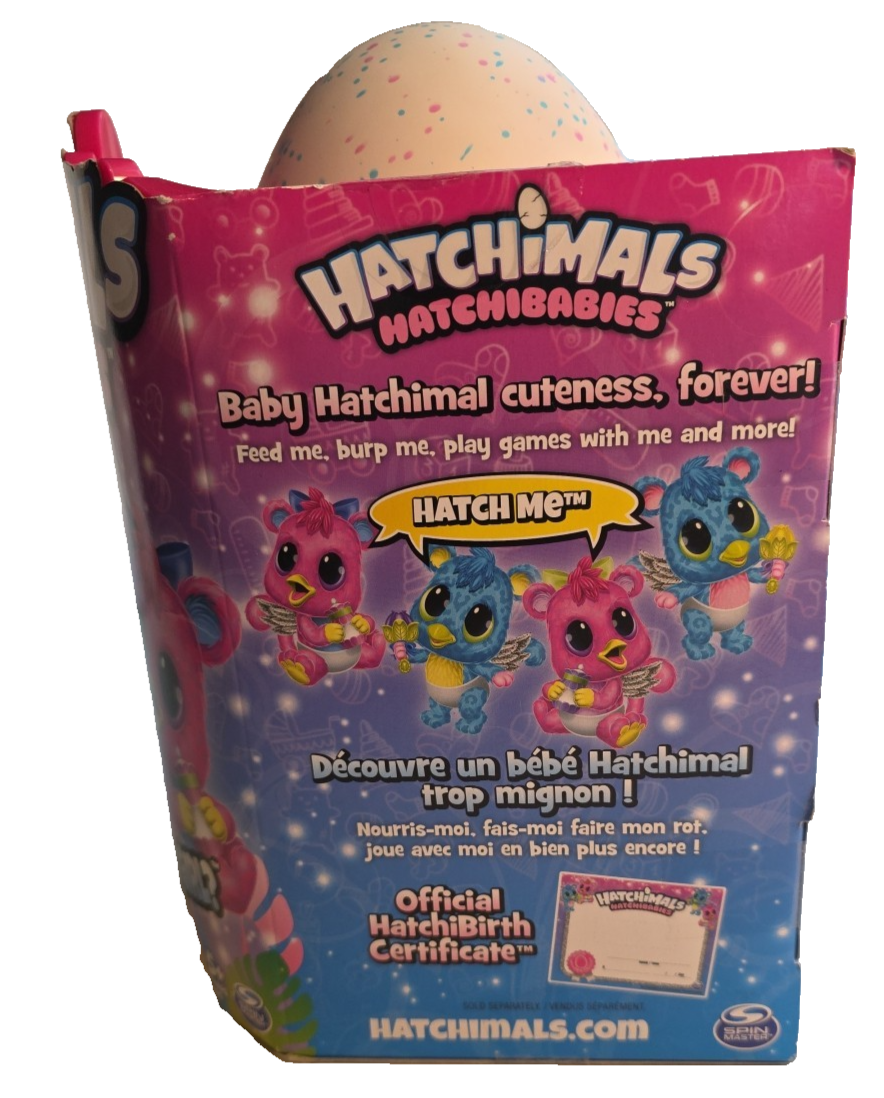 New Hatchimals, HatchiBabies, Hatching Egg with Interactive Toy