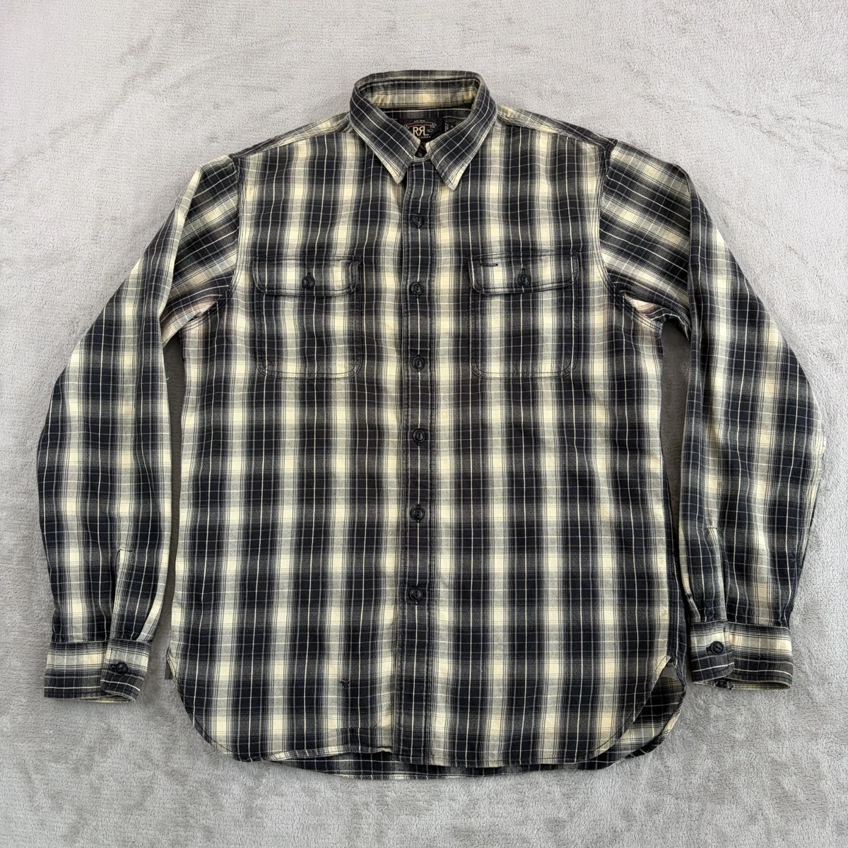 RRL Long Sleeve Black Shirts for Men | eBay