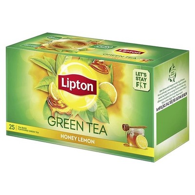 Lipton Honey Lemon Green Tea Bags, 25 Pieces, , lemon & honey (25*1.4gm each)