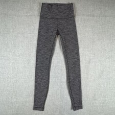Lululemon Pants Womens 4 Gray Heathered High Rise Leggings Yoga Athleisure