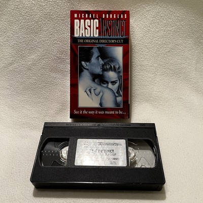 Basic Instinct (VHS, 1992, Original Directors Cut) Sharon Stone, Michael Douglas