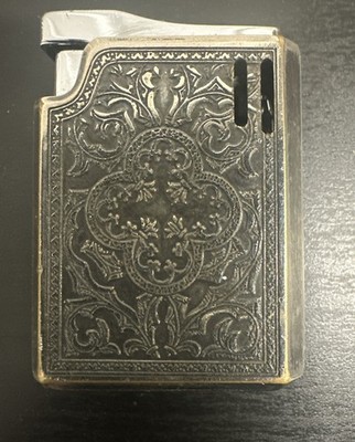 Vintage Ornate Scroll Work Silver Tone  Colibri Lighter -no Spark) K 5/26-5087