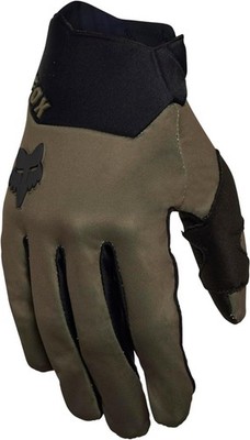 NO RESERVE Fox Racing Mens Defend Wind OffRoad MX Motocross Gloves - Olive Gr...