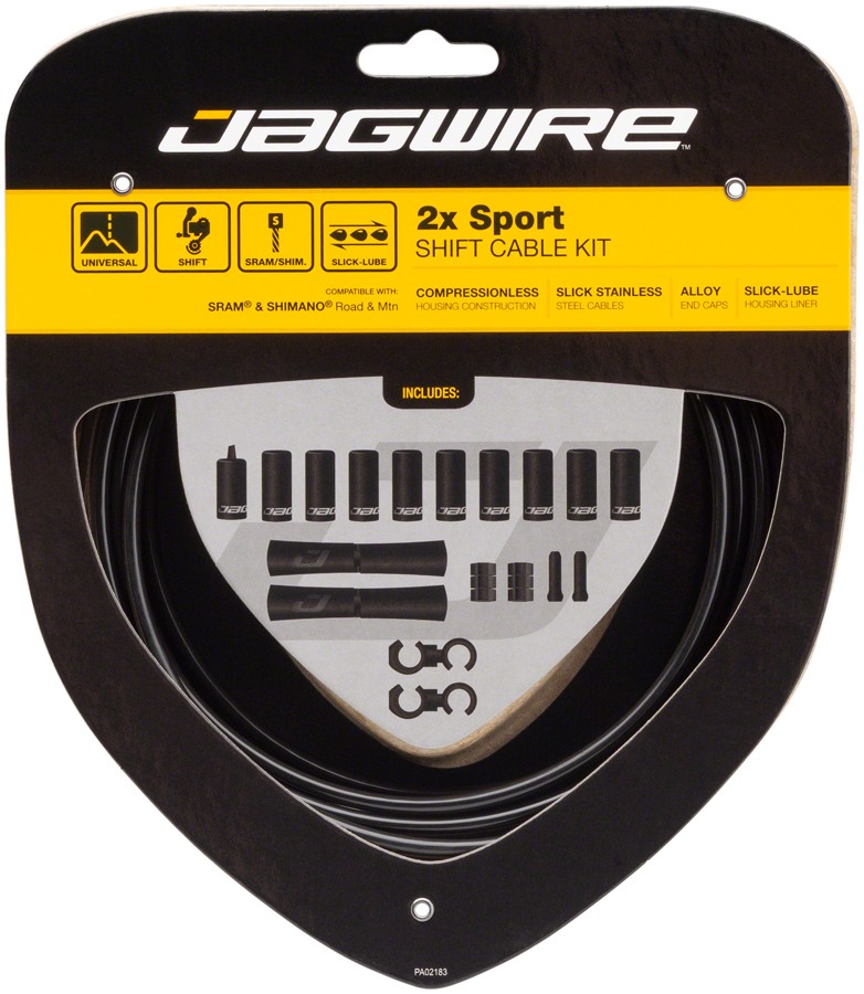 Комплект тросов Jagwire 2x Sport Shift SRAM черный 4690₽