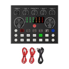 V8S Live External Sound Card Voice Changer Sound Card with Multiple Sound4185