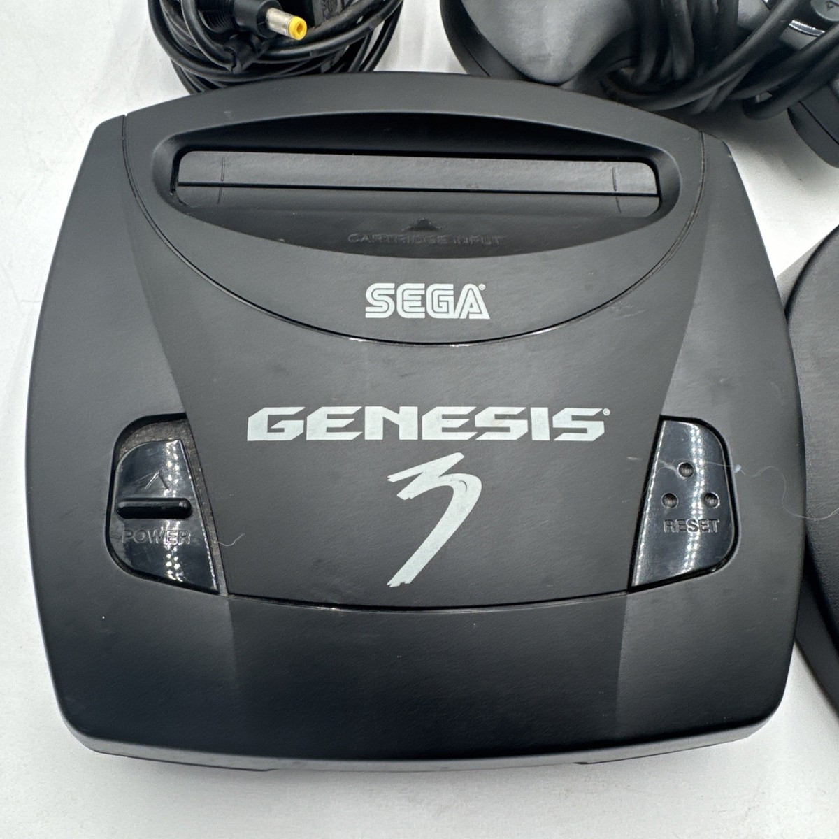 Sega Genesis 3 Console Bundle 6 Game Cartridge Power RCA SG-6 In